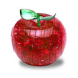 Totalcadeau Puzzle 3D crystal pomme - rouge