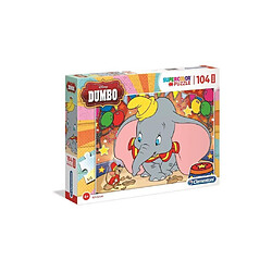 Clementoni Puzzle maxi Dumbo 104 pièces Puzzle pour enfants - thème dessins animés - carton de qualité - pièces maxi adaptées dès 3 ans - format env. 68 x 48 cm