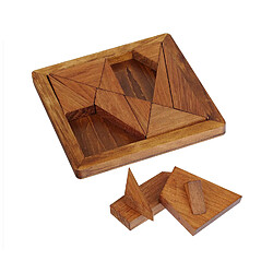 Professor puzzle Tangram Archimède en bois
