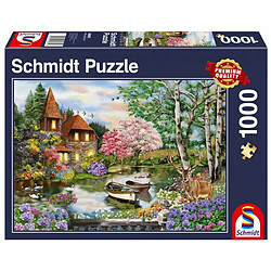 Avis Schmidt spiele Puzzle adulte Maison au bord du lac - 1000 pièces