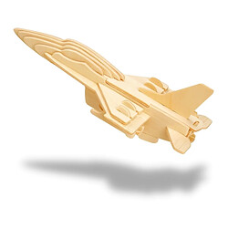 Totalcadeau Puzzle 3D avion de chasse en bois