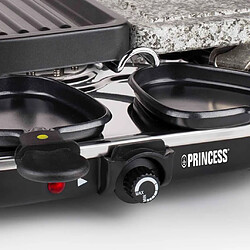 Acheter Appareil à raclette 8 personnes 1200w + pierre à griller + gril - 162710-01-001 - PRINCESS