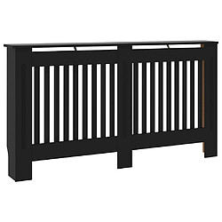 vidaXL Cache-radiateur Noir 152 cm