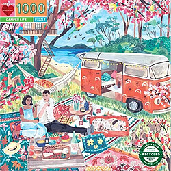 Eeboo puzzle adulte Camper Life pas cher