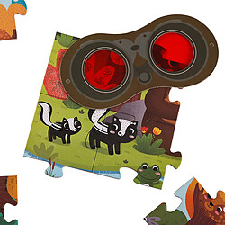 Plan toys Puzzle détective forêt