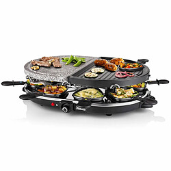 Avis Appareil à raclette 8 personnes 1200w + pierre à griller + gril - 162710-01-001 - PRINCESS