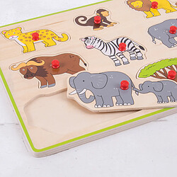 Avis Bigjigs Toys Puzzle à Soulever en Bois - Safari