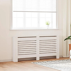 vidaXL Cache-radiateur MDF Blanc 172x19x81,5 cm