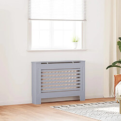 vidaXL Cache-radiateur MDF Anthracite 112 cm