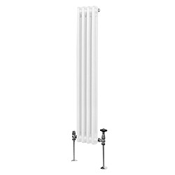 Monstershop Radiateur Traditionnel Double Colonne 1500x202 Blanc