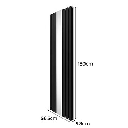 Acheter Monstershop Radiateur avec Miroir et Valves - Noir
