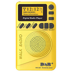 Radio de poche DAB+/FM - Jaune