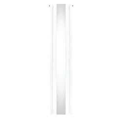 Monstershop Radiateur Colonne Ovale & Miroir 1800x380 Blanc