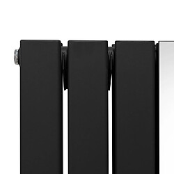 Monstershop Radiateur avec Miroir 1800x565 Noir