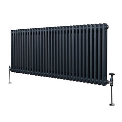 Monstershop Radiateur Double Colonne - Gris Anthracite