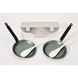 BRON COUCKE REB02 Kit reblochade pour appareil à raclette - Compatibilité BREZ01 - Inclus poêlons et spatules