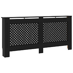 vidaXL Cache-radiateur 172x19x81,5 cm - Noir