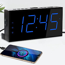 Vendos85 Réveil numérique LED - Noir