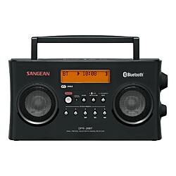 Sangean Hedonic 260 Radio portable DAB+/FM - Bluetooth intégré - Stéréo - Écran LCD - Poignée de transport