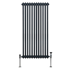 Monstershop Radiateur Trad. à Double Colonne - Gris Anthracite