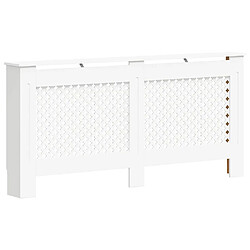 vidaXL Cache-radiateur Blanc - 172 cm