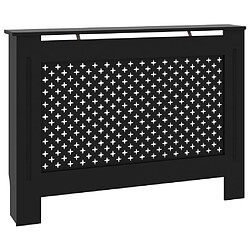 vidaXL Cache-radiateur 112 cm - Noir