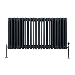 Monstershop Radiateur Trad. à Triple Colonne - Gris Anthracite