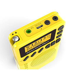 Radio portable AM/FM DAB+ de poche - Jaune pas cher