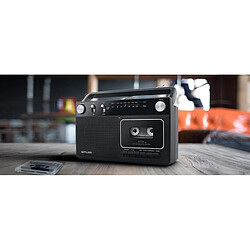 Muse radio portable FM cassette - Noir