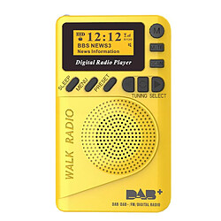 Avis Radio portable AM/FM DAB+ de poche - Jaune