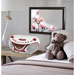 Metronic boombox CD MP3 radio USB - Rouge