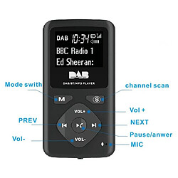 Avis Radio de poche FM Bluetooth 4.0 - Noir