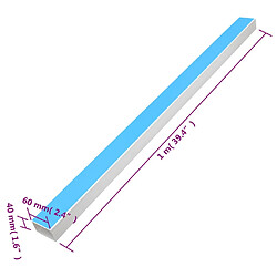 vidaXL Goulotte de câble auto-adhésive 60x40 mm - Blanc pas cher