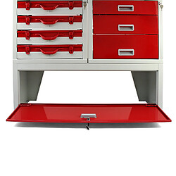 Acheter Monstershop Rayonnage Métallique en Acier Rouge Pour Van Fourgon Camion Rangement Étagères