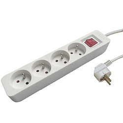 Bizline multiprise 4 x 2P+T avec interrupteur