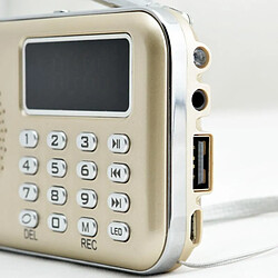Avis Yonis Radio FM/AM multibande lecteur MP3 - Or