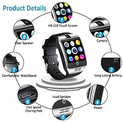 Avis Montre connectée Q18 – lecteur MP3