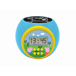 Lexibook Réveil Peppa Pig Réveil projecteur - Écran LCD rétroéclairé - Projection couleurs - Alarme snooze