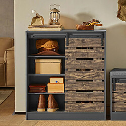 SoBuy FSB65-HG Armoire à chaussures Porte coulissante