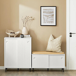 SoBuy Banc à chaussures - Blanc