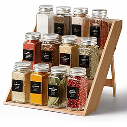 Vendos85 Étagère à épices bambou - Marron