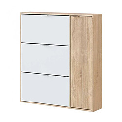 Pegane Meuble à chaussures - Blanc