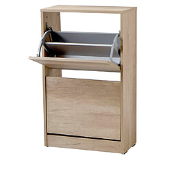 Pegane Armoire à chaussures - Chêne