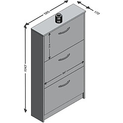 Avis EMOB Armoire à chaussures Step - Blanc