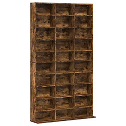 vidaXL Armoire à CD Chêne Fumé