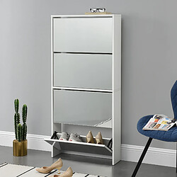 En.Casa en_casa Étagère à chaussures Vogar avec miroir