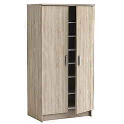 Pegane Armoire à chaussures - Chêne clair