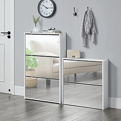 En.casa Meuble à chaussures - Blanc