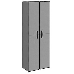 VIDAXL Armoire à chaussures - Gris
