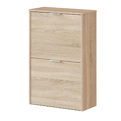 Pegane Armoire à chaussures - Chêne clair